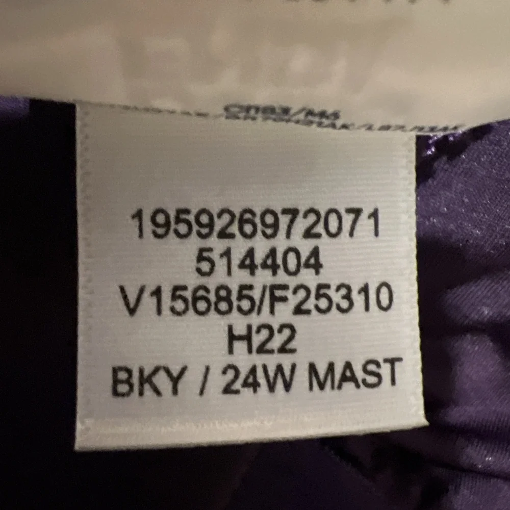 L.L. Bean Women's Swimsuit Size 24W Mast Purple Padded Self Bra Lycra Extra Life